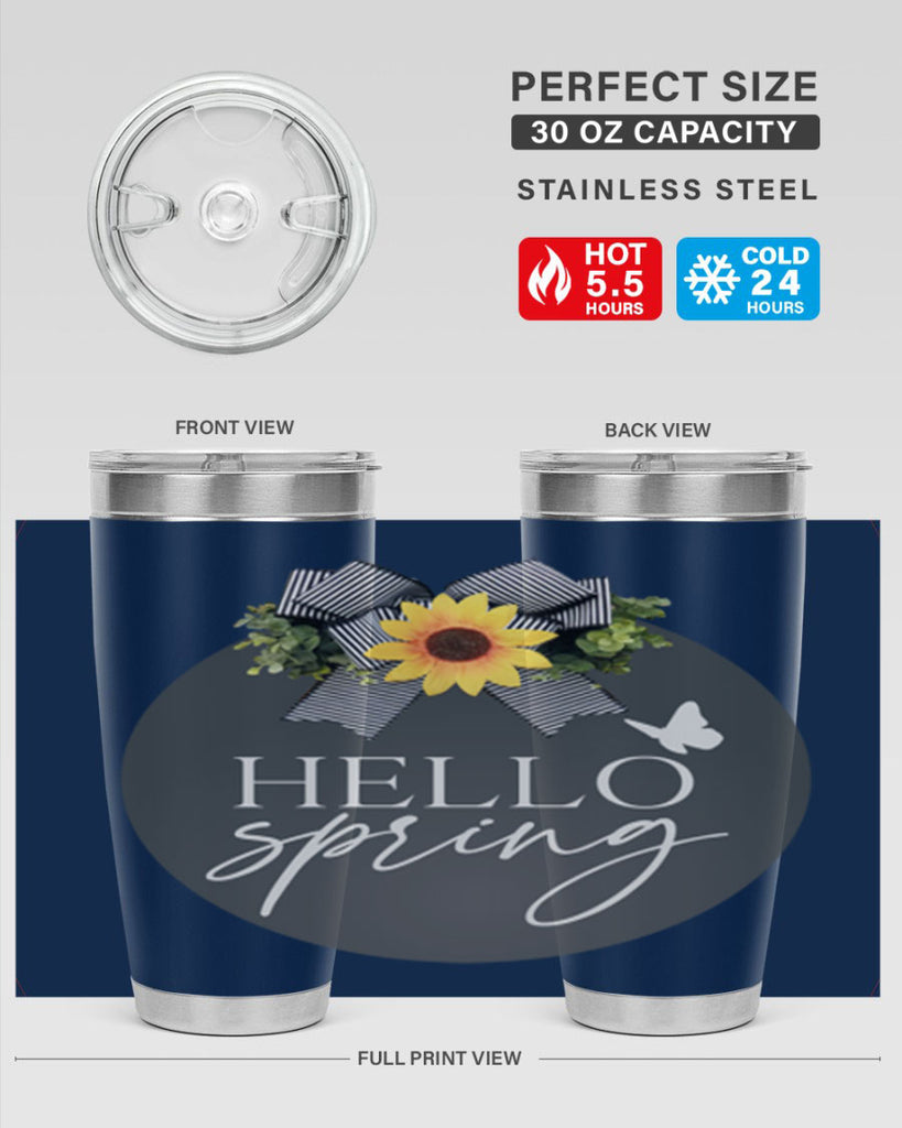 Hello spring butterfly Mockup194#- spring- Tumbler