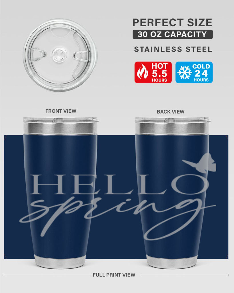 Hello spring butterfly195#- spring- Tumbler