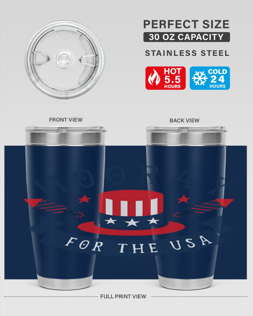 Hooray for the usa Style 42#- Fourt Of July- Tumbler