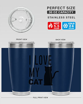 I Love My Cat Style 57#- cat- Tumbler
