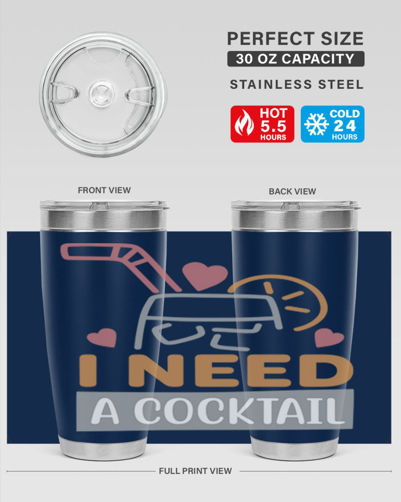 I Need A Cocktail 107#- fashion- Cotton Tank