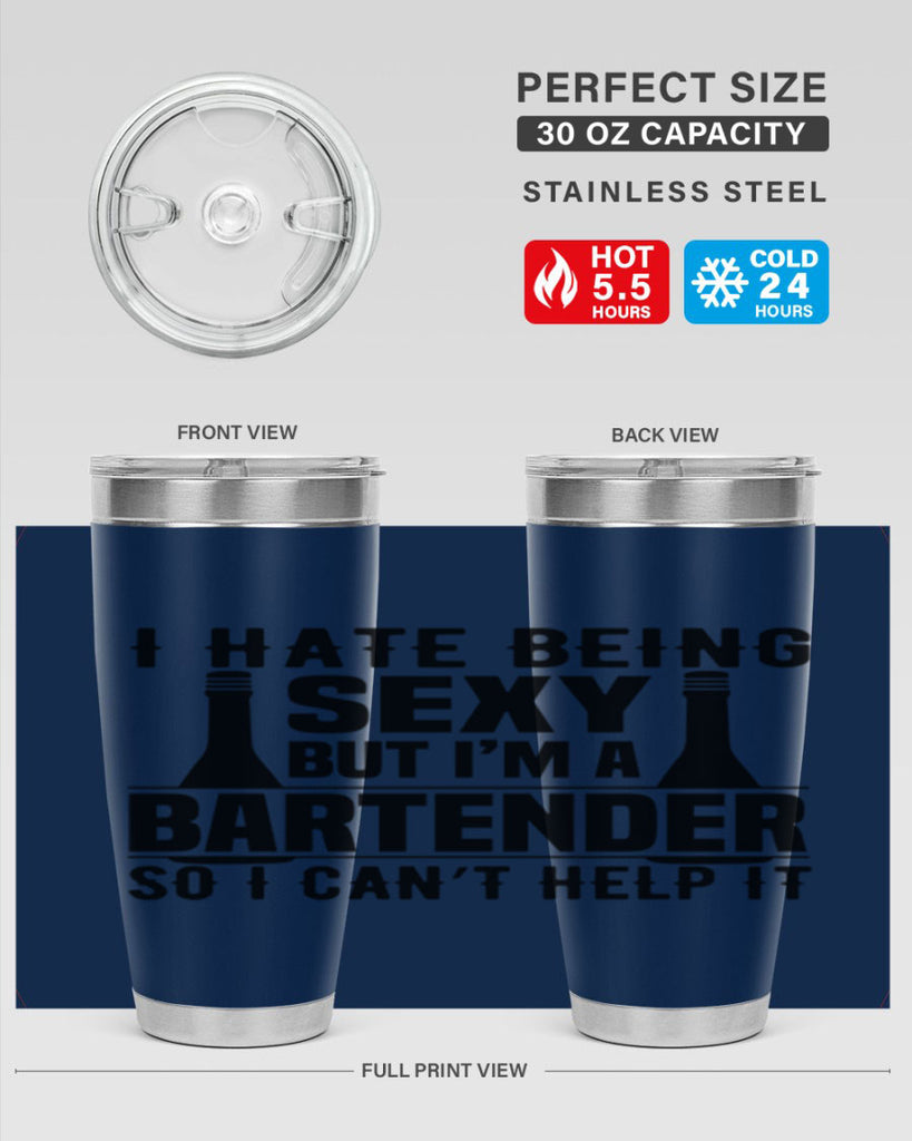 I hate being Style 1#- bartender- tumbler
