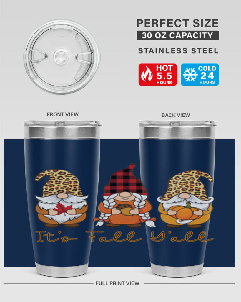 It s Fall Y all Gnome 362#- fall- Tumbler