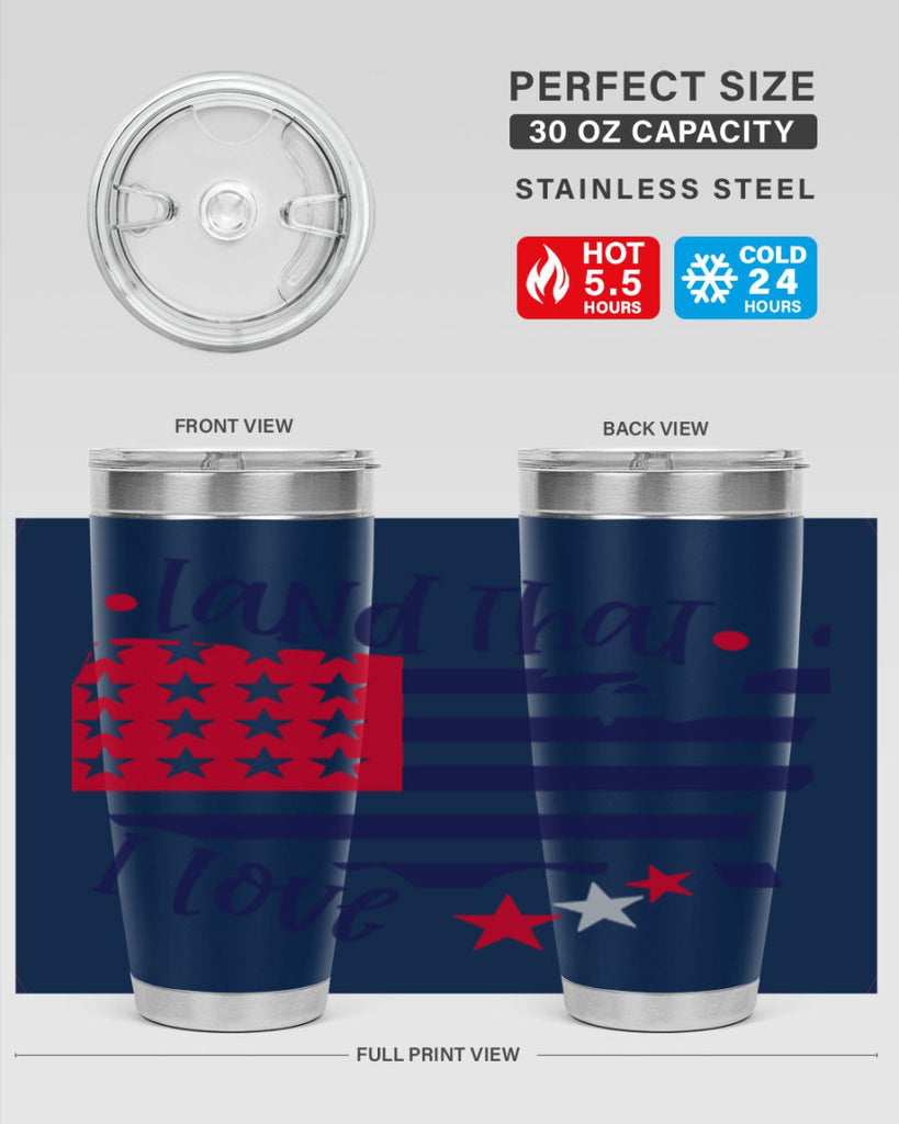 Land That I Love Style 158#- Fourt Of July- Tumbler