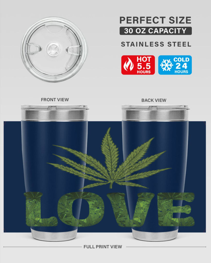 Love Sublimation 192#- marijuana- Tumbler