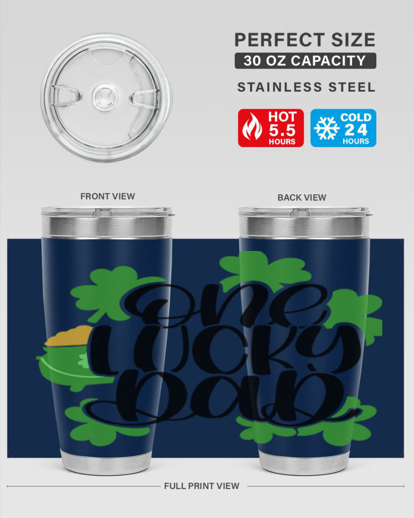 One Lucky Dad Style 43#- St Patricks Day- Tumbler