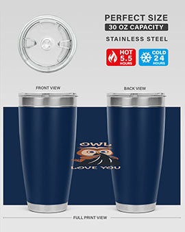 Owl Love You A TurtleRabbit 12#- owl- Tumblers