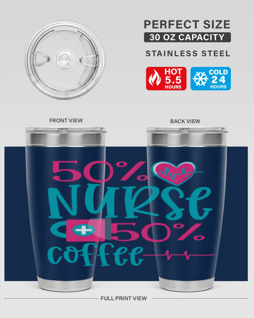 Percent Nurse Percent Coffee Style Style 60#- nurse- tumbler