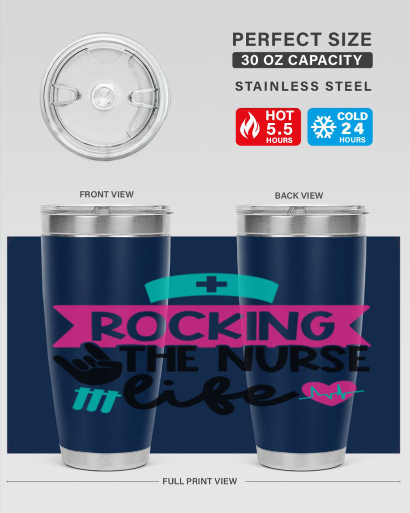Rocking The Nurse Life Style Style 54#- nurse- tumbler