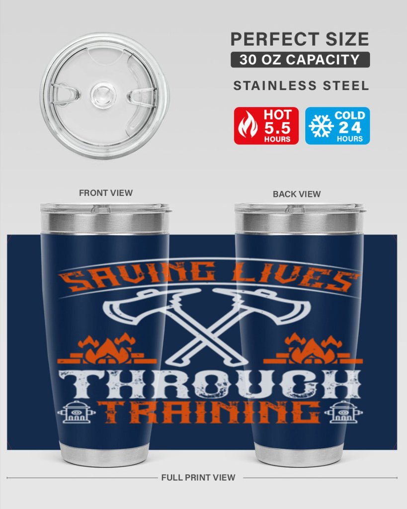 Saving lives through training Style 32#- fire fighter- tumbler