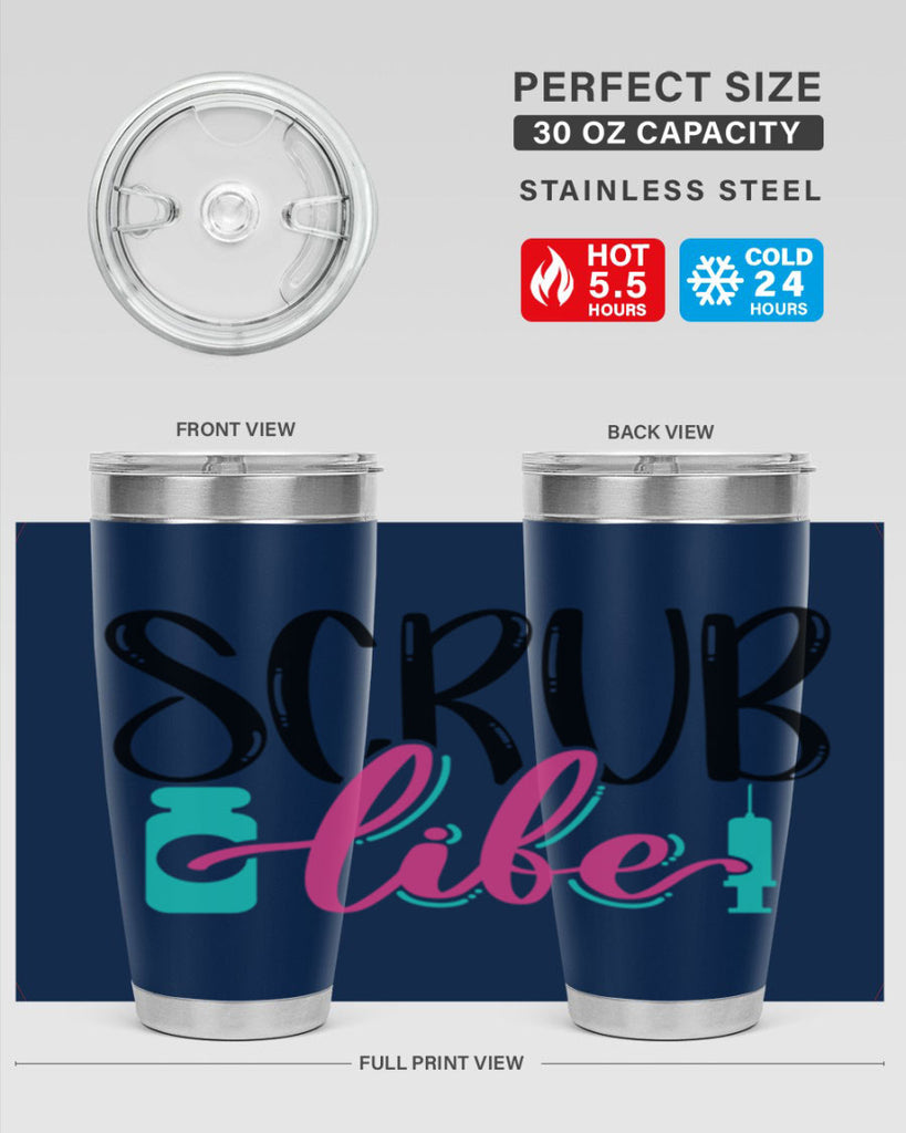 Scrub Life Style Style 46#- nurse- tumbler