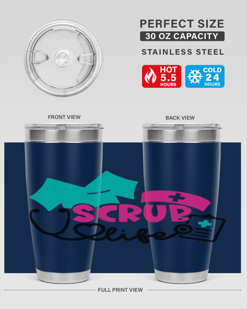 Scrub Life Style Style 47#- nurse- tumbler