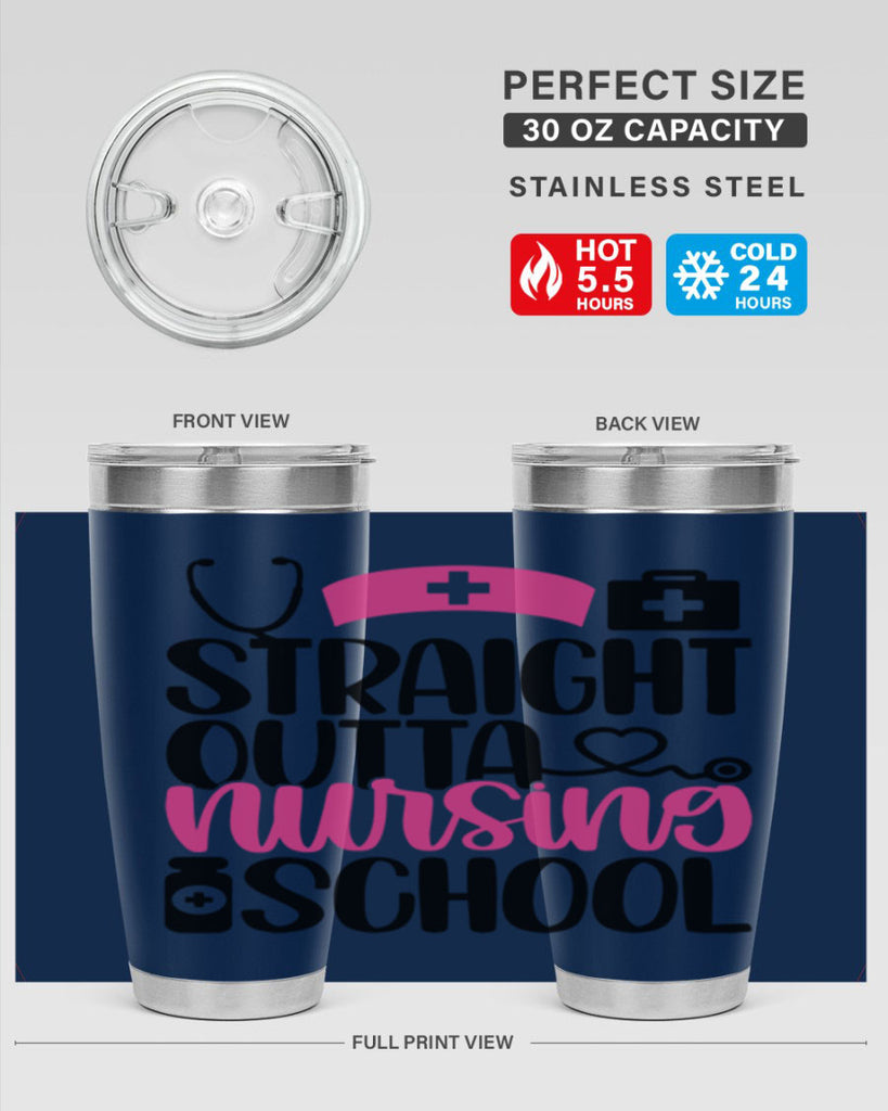 Straight Outta Nursing Style Style 26#- nurse- tumbler