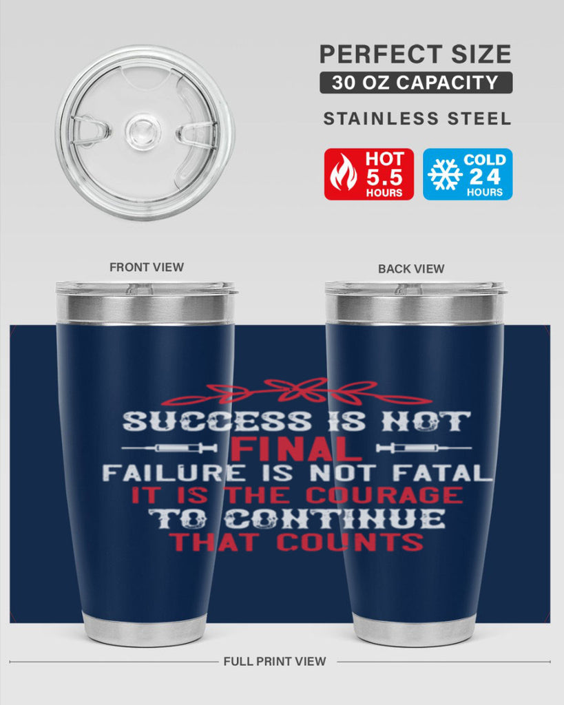 Success is not final Failure is not fatal Style 266#- nurse- tumbler