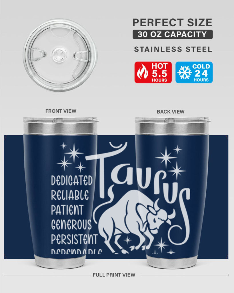 Taurus 491#- zodiac- Tumbler