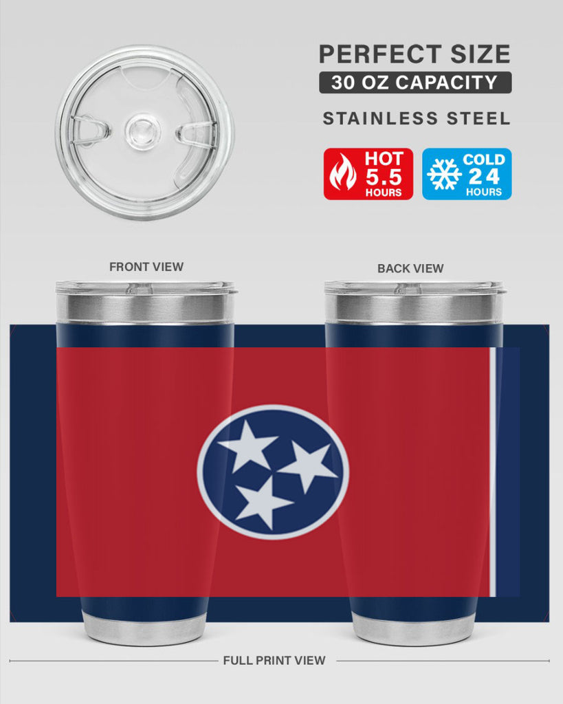 Tennessee 10#- Us Flags- Tumbler