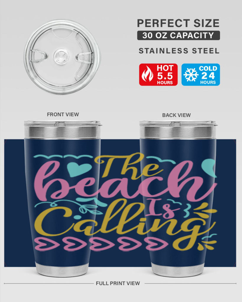 The beach is calling Style 1#- summer- Tumbler
