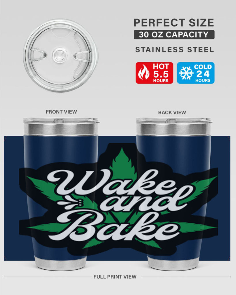 Wake and bake 273#- marijuana- Tumbler