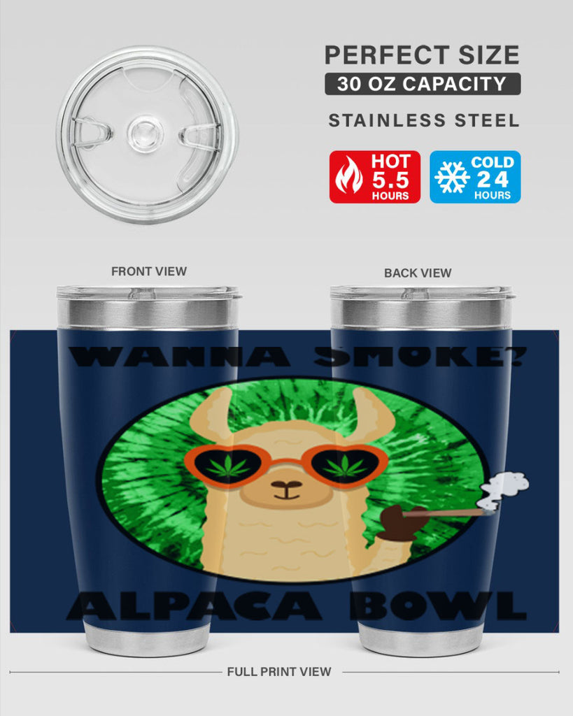 Wanna Smoke Alpaca Bowl 276#- marijuana- Tumbler