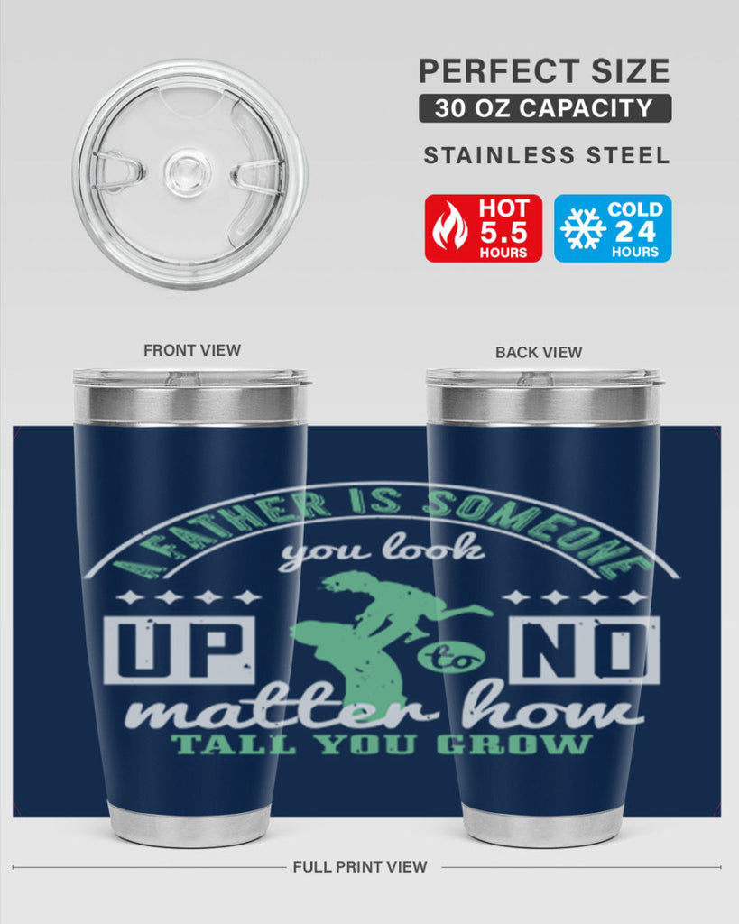 a father is someone 125#- fathers day- Tumbler