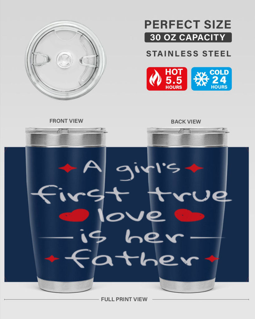 a girl’s first true 116#- fathers day- Tumbler
