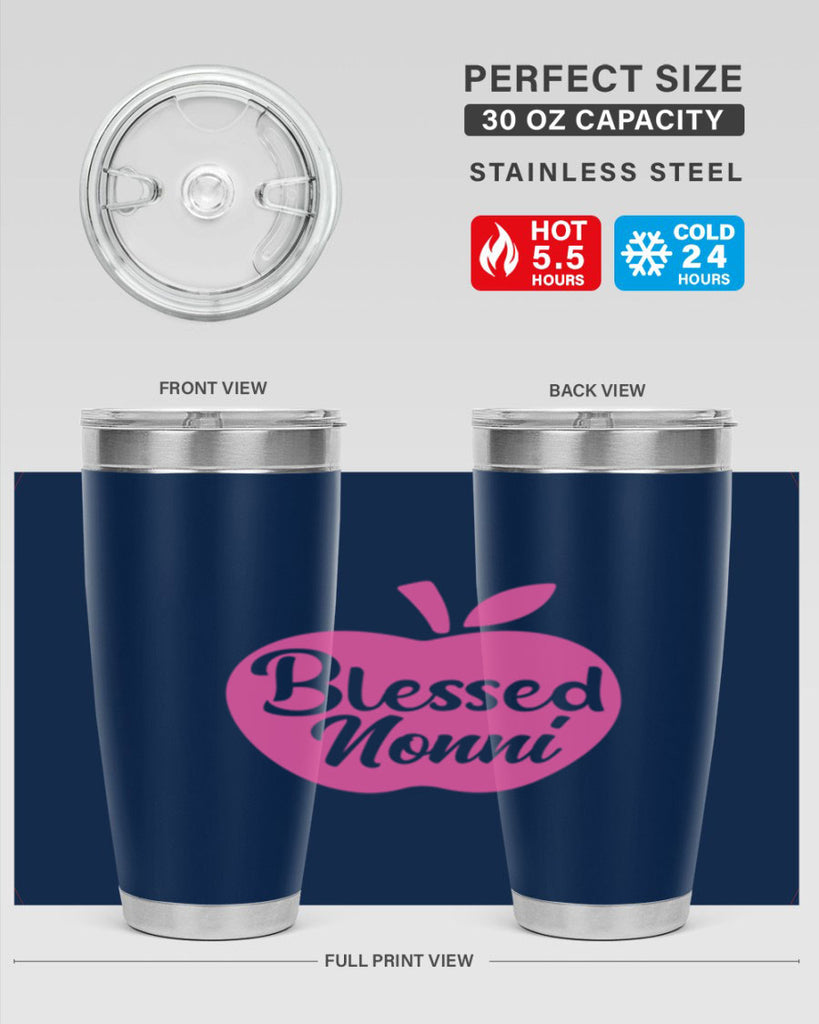 blessed nonni 58#- grandma - nana- Tumbler