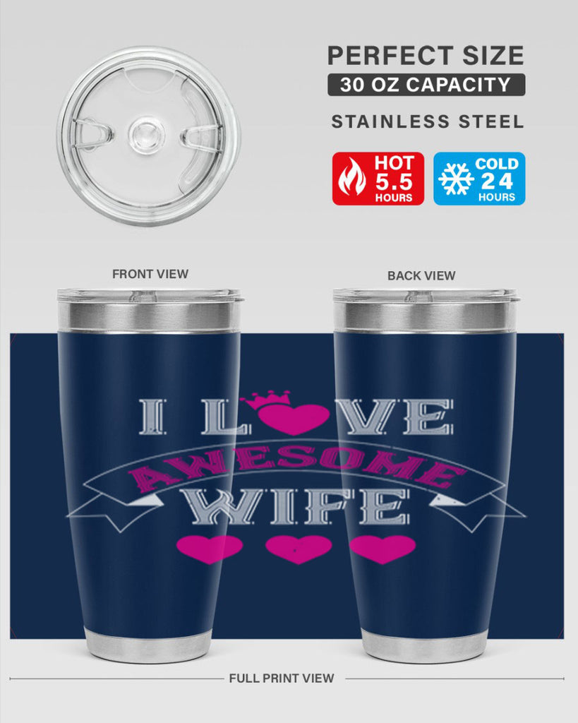 i love awesome wife 57#- valentines day- Tumbler