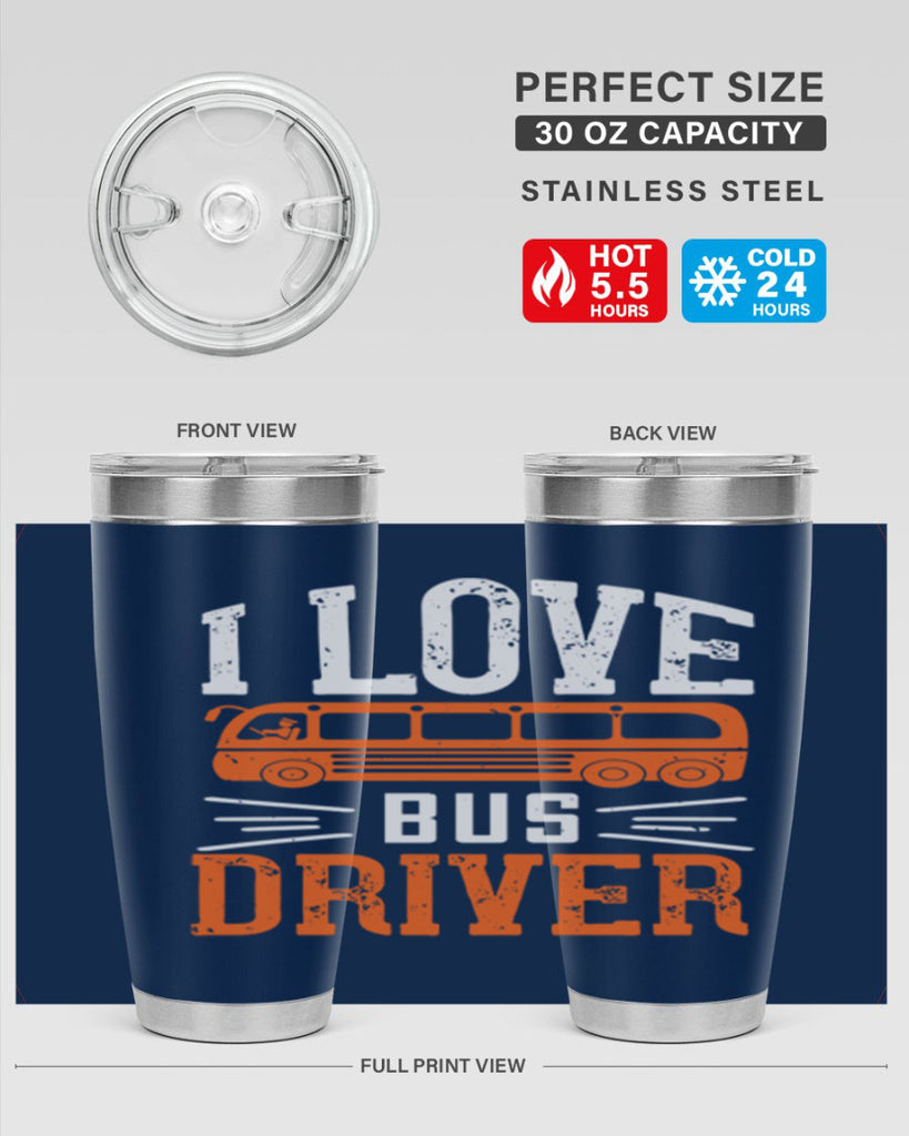 i love bus driver Style 30#- bus driver- tumbler