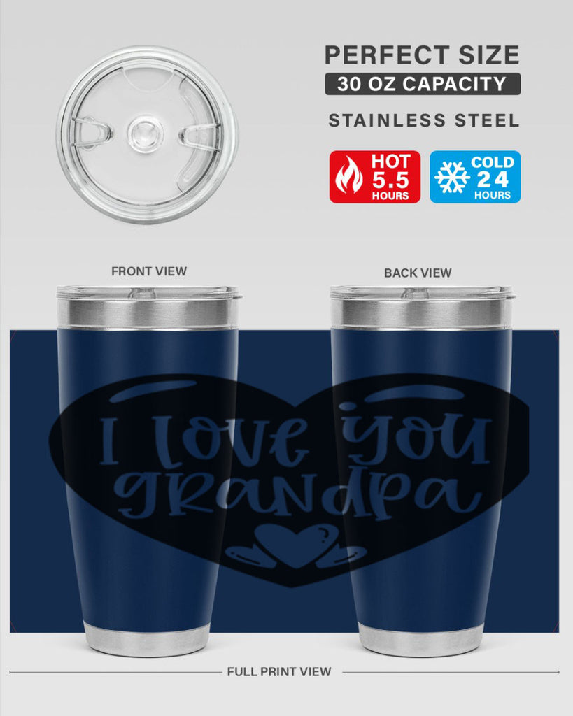 i love you grandpa 39#- fathers day- Tumbler