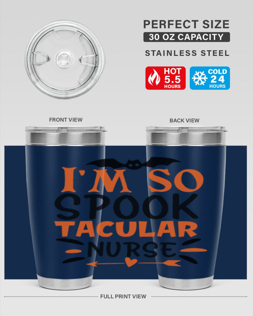 im so spooktacular nurse 111#- halloween- Tumbler