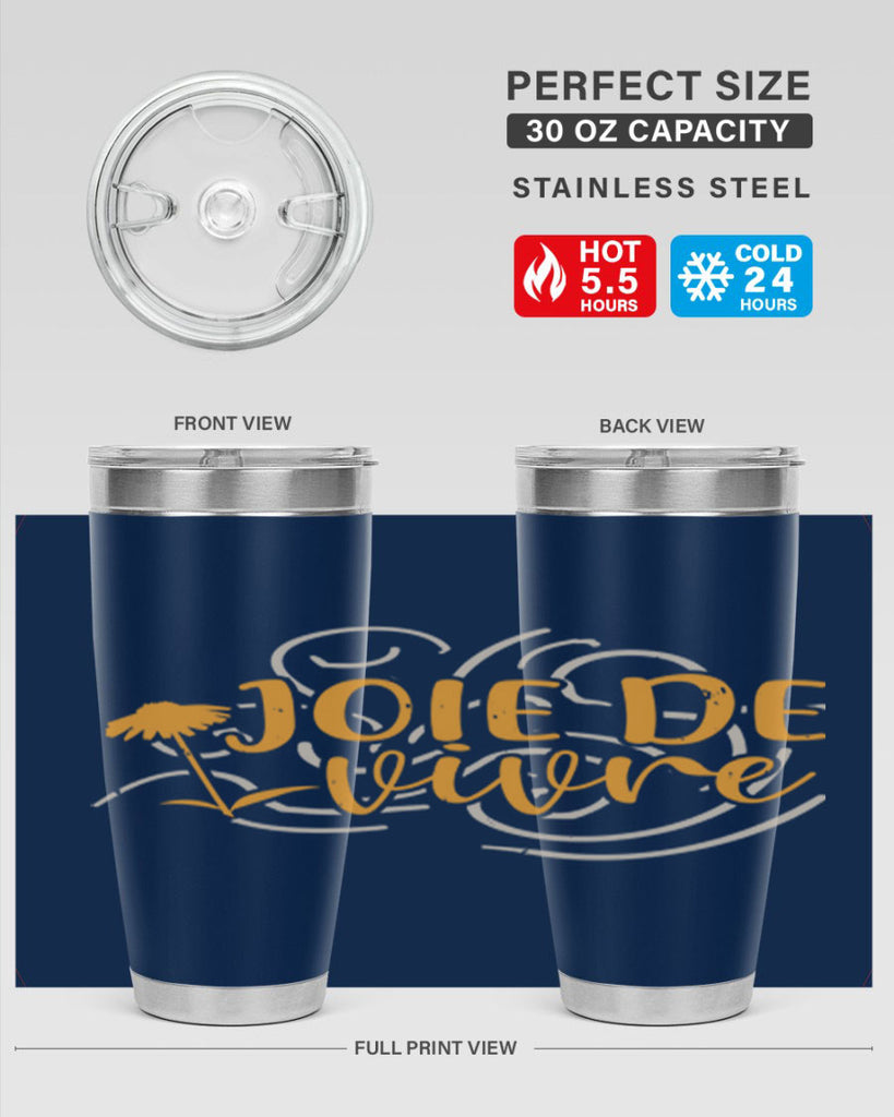 joie de vivre 57#- mardi gras- Tumbler