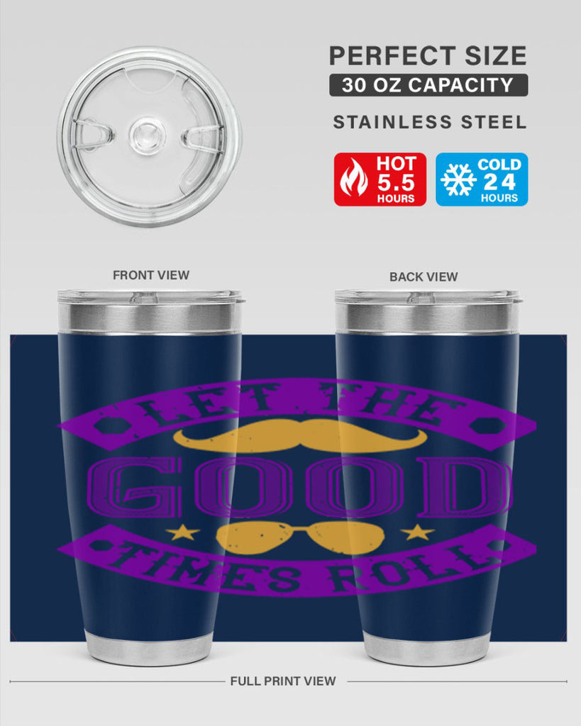 let the good times roll 52#- mardi gras- Tumbler