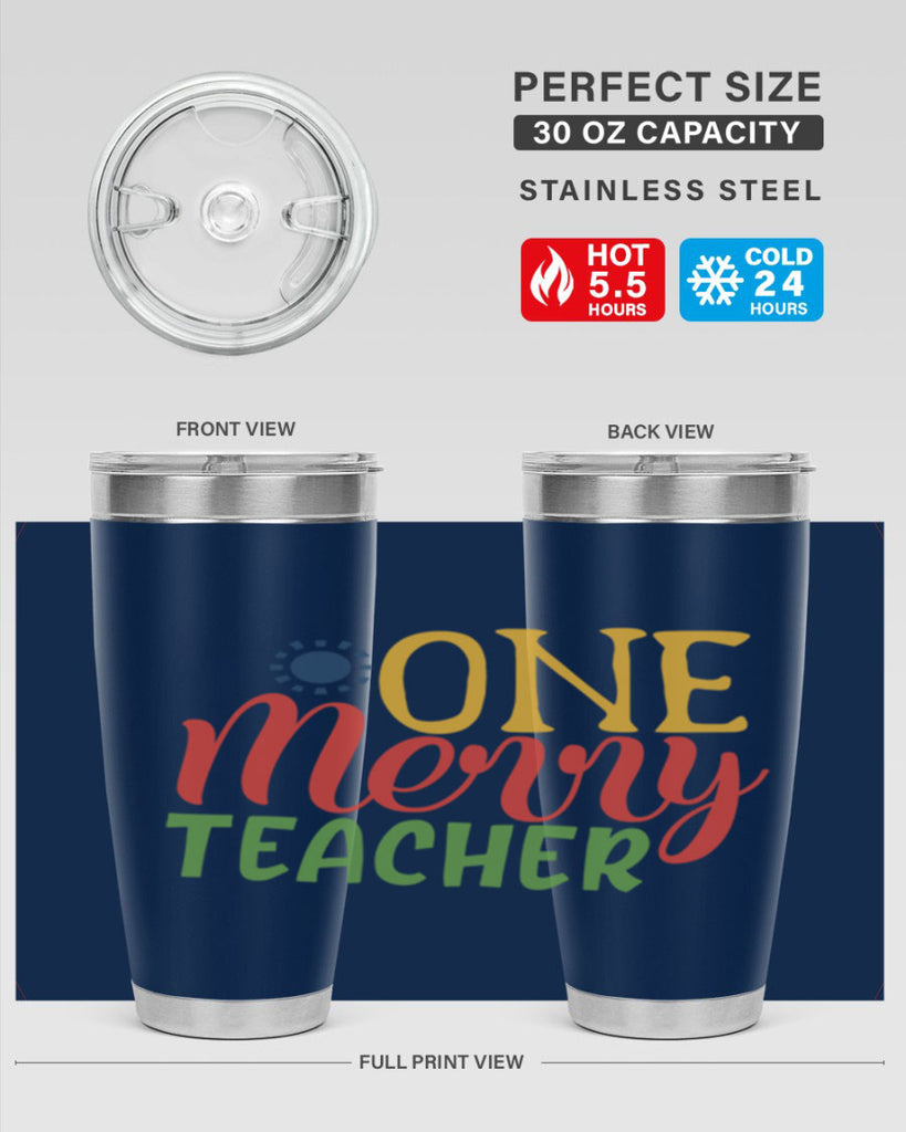 one merry teacher Style 162#- teacher- tumbler