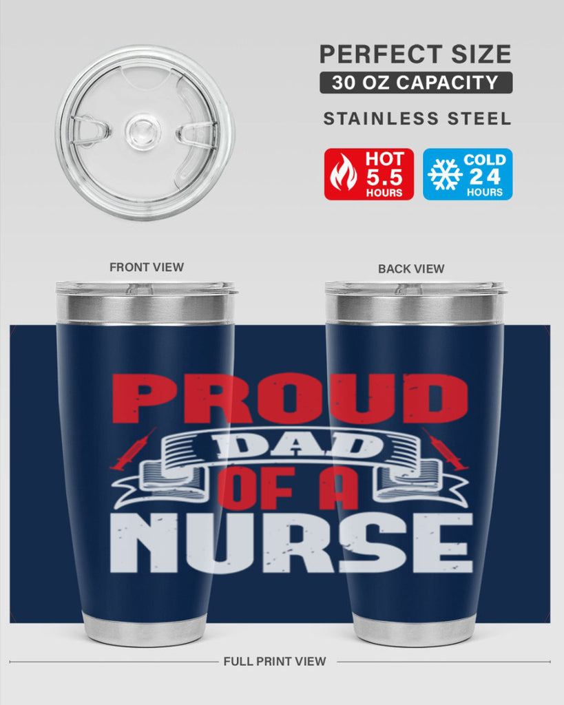 proud dad of a nurse Style 257#- nurse- tumbler