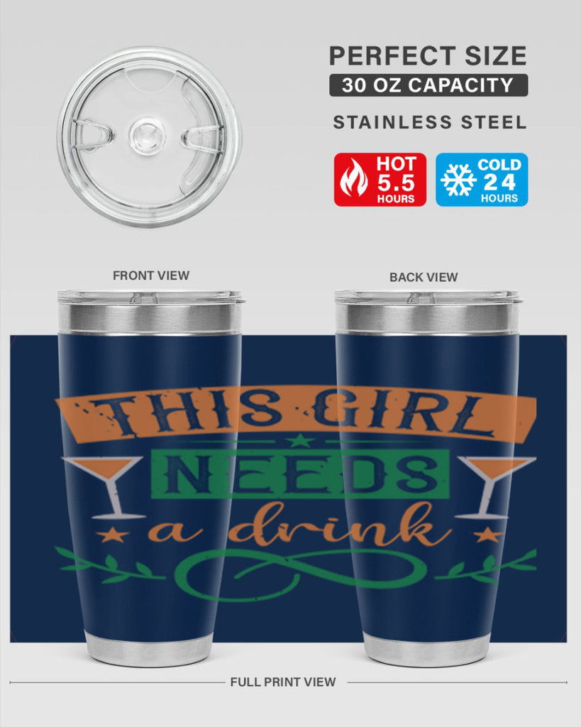 this girl needs a drink 1#- mardi gras- Tumbler
