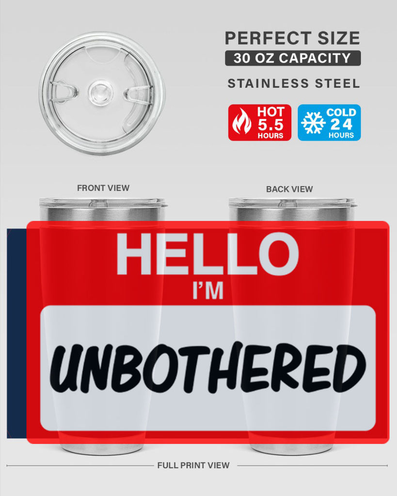 unbothered 14#- black words phrases- Cotton Tank