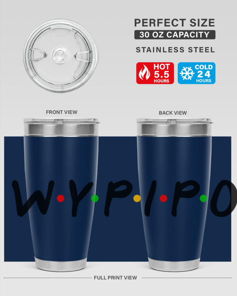 wypipo 7#- black words phrases- Cotton Tank