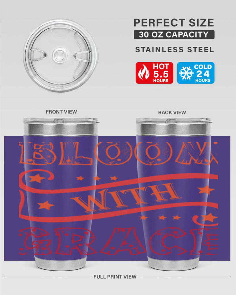 Bloom with grace  89#- spring- Tumbler