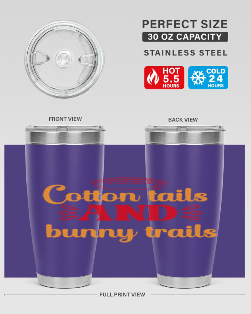 Cotton tails and bunny trails 112#- spring- Tumbler