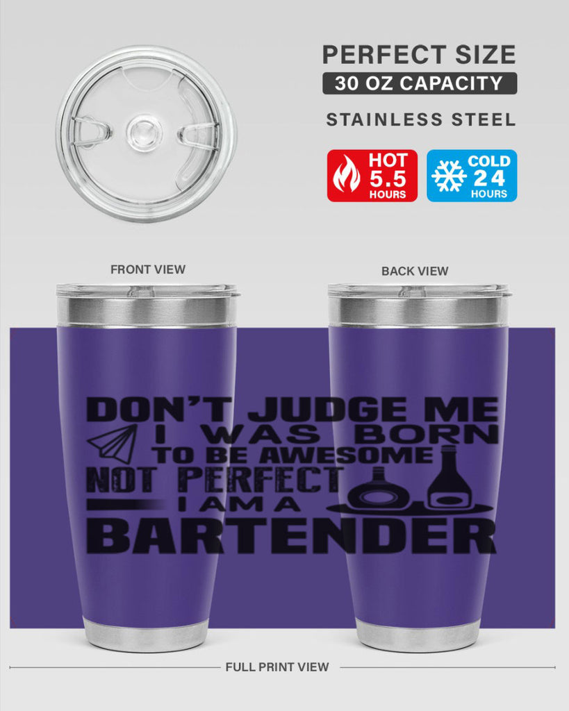 DON’T JUDGE ME Style 4#- bartender- tumbler