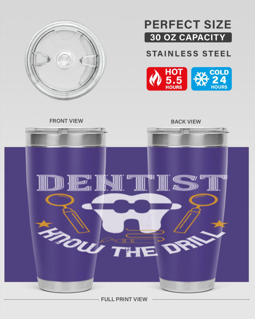 Dentist know the drill Style 46#- dentist- tumbler
