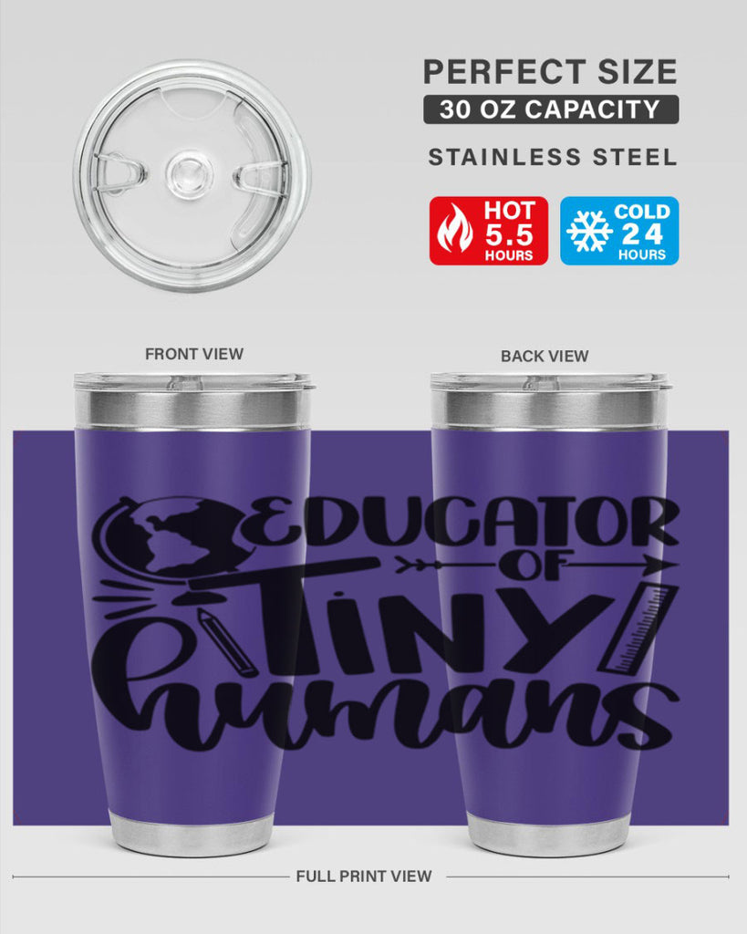 Educator Of Tiny Humans Style 75#- teacher- tumbler