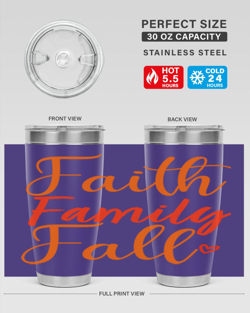 Faith Family Fall Design 81#- fall- Tumbler