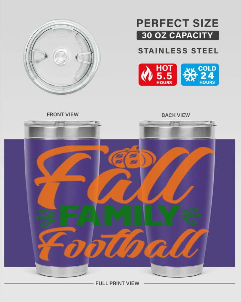 Fall Family Football 98#- fall- Tumbler