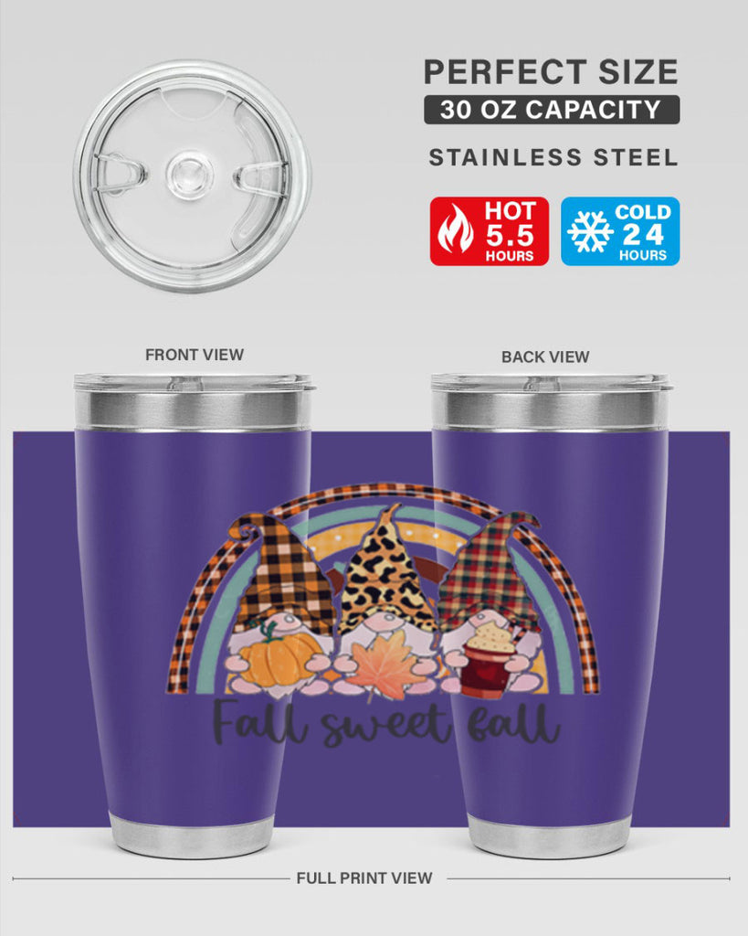 FallSweetFallGnomeRainbow 162#- fall- Tumbler