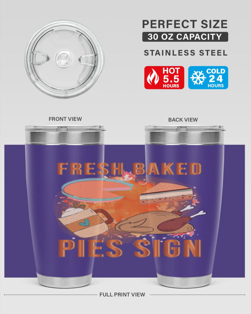 Fresh Baked Pies Sign 187#- fall- Tumbler
