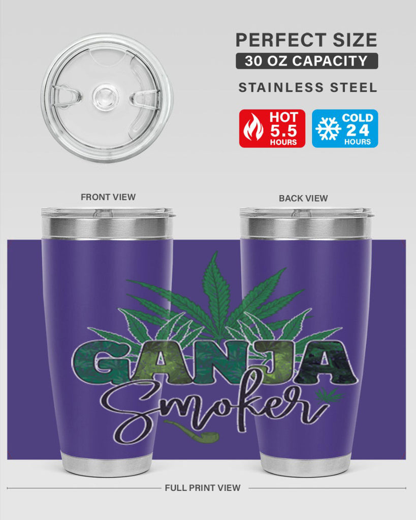 Ganja Smoker Sublimation 89#- marijuana- Tumbler