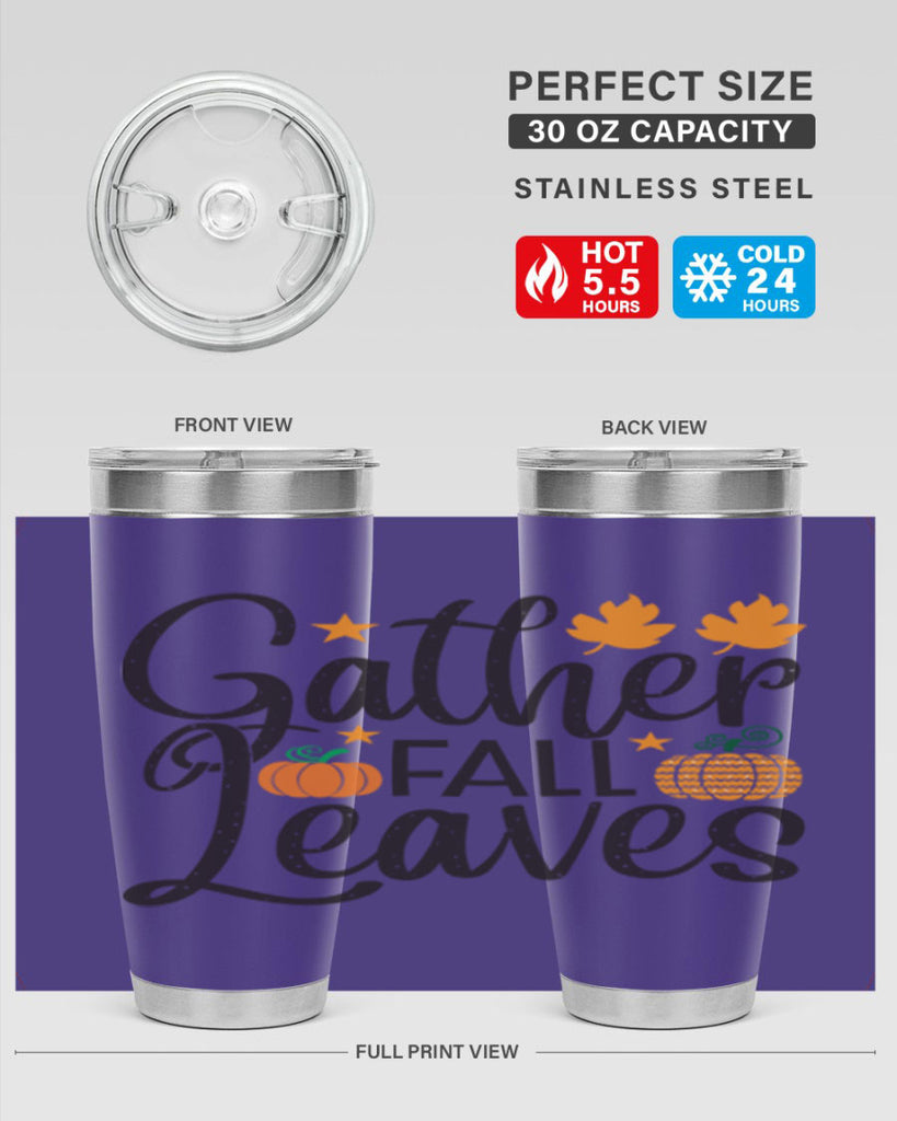Gatherfallleaves 189#- fall- Tumbler