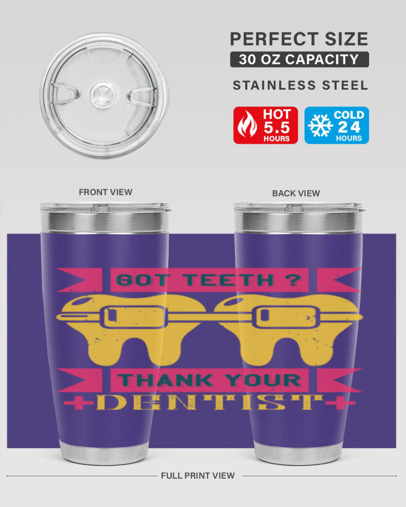 Got teeth thank your Style 40#- dentist- tumbler