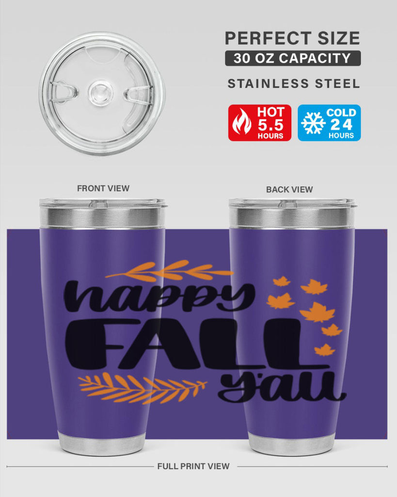 Happy Fall Yall 490#- fall- Tumbler